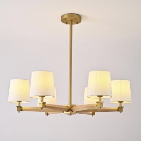 Люстра на штанге Imperiumloft Jorgenson White/Light wood STAVRA01 в Копейске - kopejsk.ok-mebel.com | фото 3