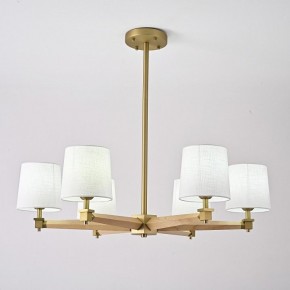 Люстра на штанге Imperiumloft Jorgenson White/Light wood STAVRA01 в Копейске - kopejsk.ok-mebel.com | фото 4
