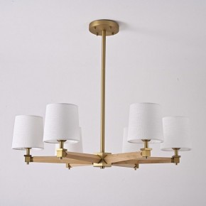 Люстра на штанге Imperiumloft Jorgenson White/Light wood STAVRA01 в Копейске - kopejsk.ok-mebel.com | фото 5