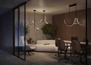 Люстра на штанге Maytoni Wabi MOD428PL-L27BK в Копейске - kopejsk.ok-mebel.com | фото 6