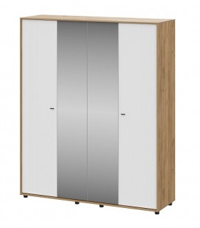 МИЛАН Шкаф четырехстворчатый (Белый Матовый) в Копейске - kopejsk.ok-mebel.com | фото