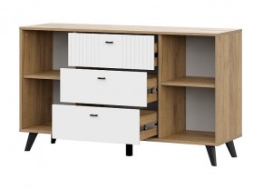 МИЛАН Спальня (Дуб Золотой/Белый матовый) в Копейске - kopejsk.ok-mebel.com | фото 15