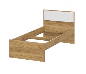 МИЛАН Спальня (Дуб Золотой/Белый матовый) в Копейске - kopejsk.ok-mebel.com | фото 16
