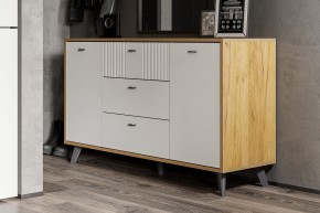 МИЛАН Спальня (Дуб Золотой/Белый матовый) в Копейске - kopejsk.ok-mebel.com | фото 48
