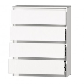 МС "Хилтон" Комод №1 800 (4 ящ.) белый текстурный в Копейске - kopejsk.ok-mebel.com | фото 3