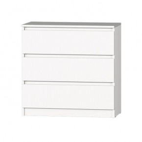МС "Хилтон" Комод №2 800 (3 ящ.) белый текстурный в Копейске - kopejsk.ok-mebel.com | фото 2