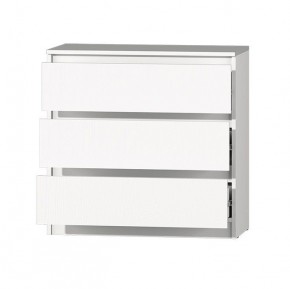 МС "Хилтон" Комод №2 800 (3 ящ.) белый текстурный в Копейске - kopejsk.ok-mebel.com | фото 3