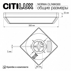 Накладной светильник Citilux Norma CL748K300 в Копейске - kopejsk.ok-mebel.com | фото 7