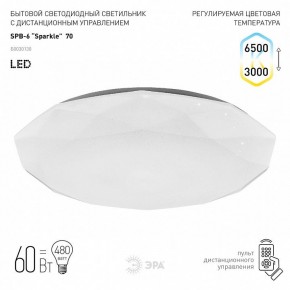 Накладной светильник Эра Классик SPB-6-70-RC Sparkle в Копейске - kopejsk.ok-mebel.com | фото 2