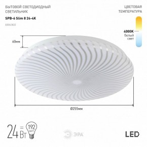 Накладной светильник Эра Slim SPB-6 Slim 8 24-4K в Копейске - kopejsk.ok-mebel.com | фото 2