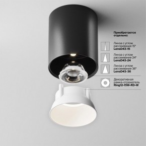 Накладной светильник Maytoni Alfa LED C064CL-12W4K-RD-B в Копейске - kopejsk.ok-mebel.com | фото 4