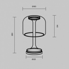 Настольная лампа декоративная Maytoni Spirito MOD286TL-L8B3K в Копейске - kopejsk.ok-mebel.com | фото 3