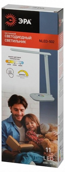 Настольная лампа офисная Эра  NLED-502-11W-W в Копейске - kopejsk.ok-mebel.com | фото 6