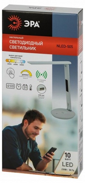 Настольная лампа офисная Эра  NLED-505-10W-W в Копейске - kopejsk.ok-mebel.com | фото 5