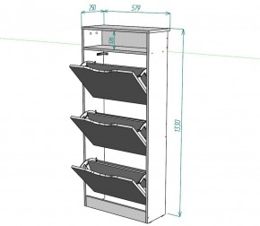 Обувница W10 (ДСС) в Копейске - kopejsk.ok-mebel.com | фото