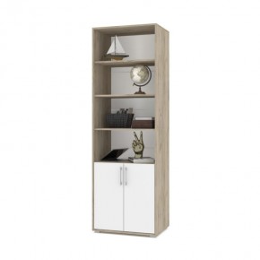 ОЛИВИЯ О21 Шкаф-стеллаж (дуб серый/белый) в Копейске - kopejsk.ok-mebel.com | фото