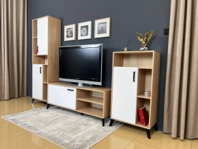 ОСКАР TRIO Гостиная (дуб золотой/белый) в Копейске - kopejsk.ok-mebel.com | фото 3