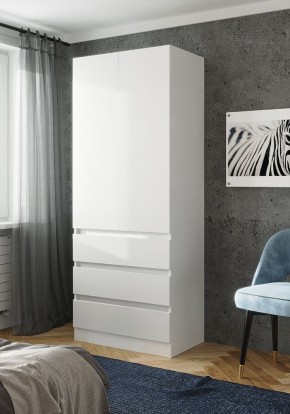 ПАРУС Шкаф 2-х ств. 800 (белый) в Копейске - kopejsk.ok-mebel.com | фото