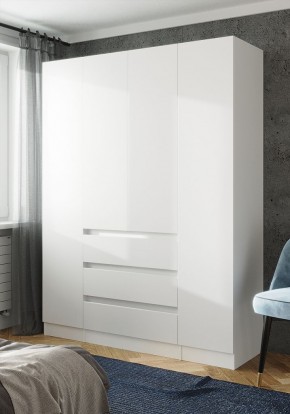 ПАРУС Шкаф 4-х ств. 1600 (белый) в Копейске - kopejsk.ok-mebel.com | фото