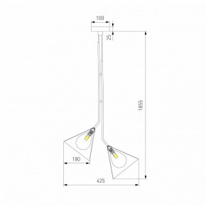 Подвесная люстра Eurosvet Enigma 70161/3 черный в Копейске - kopejsk.ok-mebel.com | фото 4