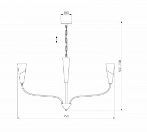 Подвесная люстра Eurosvet Rhyton 60167/6 латунь в Копейске - kopejsk.ok-mebel.com | фото 5