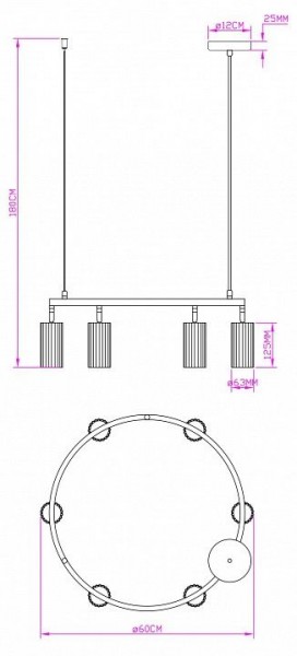 Подвесная люстра Moderli Cora V11602-6P в Копейске - kopejsk.ok-mebel.com | фото 5