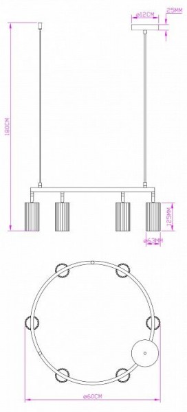 Подвесная люстра Moderli Cora V11604-6P в Копейске - kopejsk.ok-mebel.com | фото 6