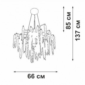 Подвесная люстра Vitaluce V28551 V28551-9/7S в Копейске - kopejsk.ok-mebel.com | фото 5