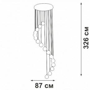 Подвесная люстра Vitaluce V2893 V2893-9/16S в Копейске - kopejsk.ok-mebel.com | фото 4