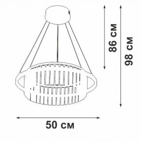 Подвесная люстра Vitaluce V54010 V54010-0/1S в Копейске - kopejsk.ok-mebel.com | фото 6