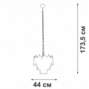 Подвесная люстра Vitaluce V5813 V5813-8/5 в Копейске - kopejsk.ok-mebel.com | фото 3