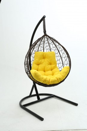 Подвесное кресло Бароло (коричневый/желтый) в Копейске - kopejsk.ok-mebel.com | фото