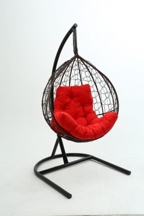 Подвесное кресло Бароло (коричневый/красный) в Копейске - kopejsk.ok-mebel.com | фото