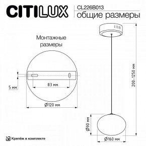 Подвесной светильник Citilux Atman Smart CL226B013 в Копейске - kopejsk.ok-mebel.com | фото 10