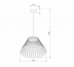 Подвесной светильник Eurosvet Cesta 40017/1 LED коричневый в Копейске - kopejsk.ok-mebel.com | фото 5
