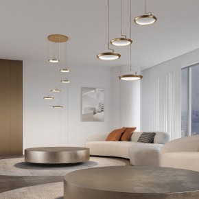 Подвесной светильник Eurosvet Crespella 90034/6 золото в Копейске - kopejsk.ok-mebel.com | фото 4