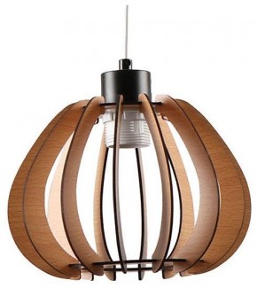 Подвесной светильник Imex MD.9012 MD.9012-1-P-BK+WOOD в Копейске - kopejsk.ok-mebel.com | фото 1