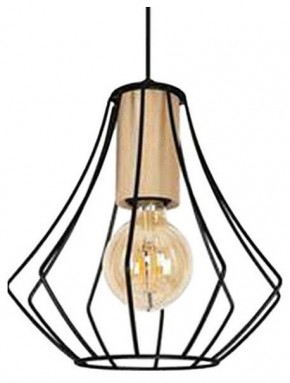 Подвесной светильник Imex MD.9050 MD.9050-1-P-BK+WOOD в Копейске - kopejsk.ok-mebel.com | фото 1