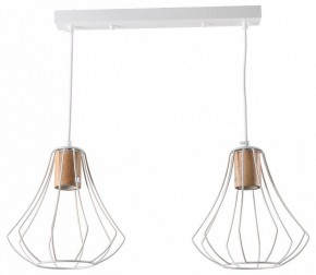 Подвесной светильник Imex MD.9052 MD.9052-2-P-WH+WOOD в Копейске - kopejsk.ok-mebel.com | фото 1