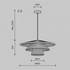 Подвесной светильник Maytoni Costa MOD394PL-01BS1 в Копейске - kopejsk.ok-mebel.com | фото 5