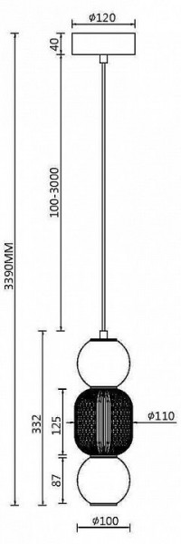Подвесной светильник Maytoni Drop MOD273PL-L16CH3K в Копейске - kopejsk.ok-mebel.com | фото 4