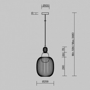 Подвесной светильник Maytoni Levitation MOD376PL-01G1 в Копейске - kopejsk.ok-mebel.com | фото 5