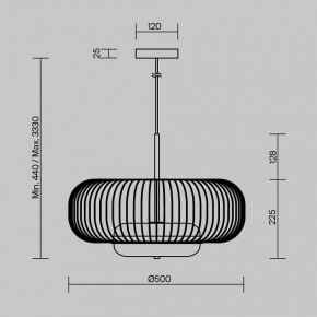 Подвесной светильник Maytoni Levitation MOD376PL-L30G3K в Копейске - kopejsk.ok-mebel.com | фото 5