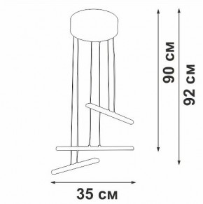Подвесной светильник Vitaluce V3046 V3046-1/3S в Копейске - kopejsk.ok-mebel.com | фото 5