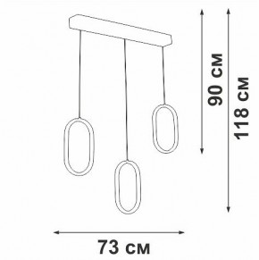 Подвесной светильник Vitaluce V3049 V3049-0/3S в Копейске - kopejsk.ok-mebel.com | фото 4