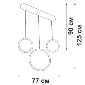 Подвесной светильник Vitaluce V3050 V3050-0/3S в Копейске - kopejsk.ok-mebel.com | фото 5