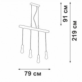 Подвесной светильник Vitaluce V47160 V47160-1/4S в Копейске - kopejsk.ok-mebel.com | фото 5