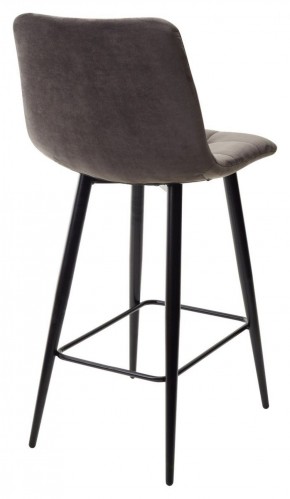 Полубарный стул CHILLI-QB графит #14, велюр / черный каркас (H=66cm) М-City в Копейске - kopejsk.ok-mebel.com | фото 4