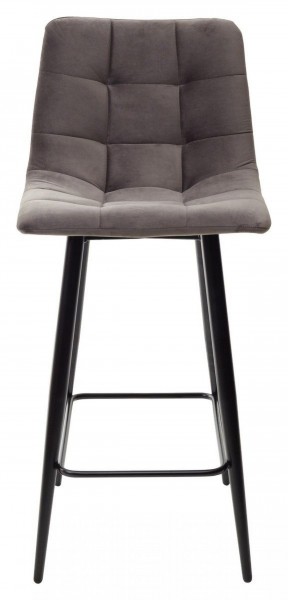 Полубарный стул CHILLI-QB графит #14, велюр / черный каркас (H=66cm) М-City в Копейске - kopejsk.ok-mebel.com | фото 5