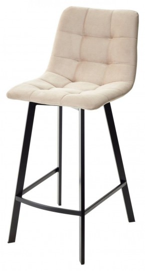 Полубарный стул CHILLI-QB SQUARE бежевый #5, велюр / черный каркас (H=66cm) М-City в Копейске - kopejsk.ok-mebel.com | фото